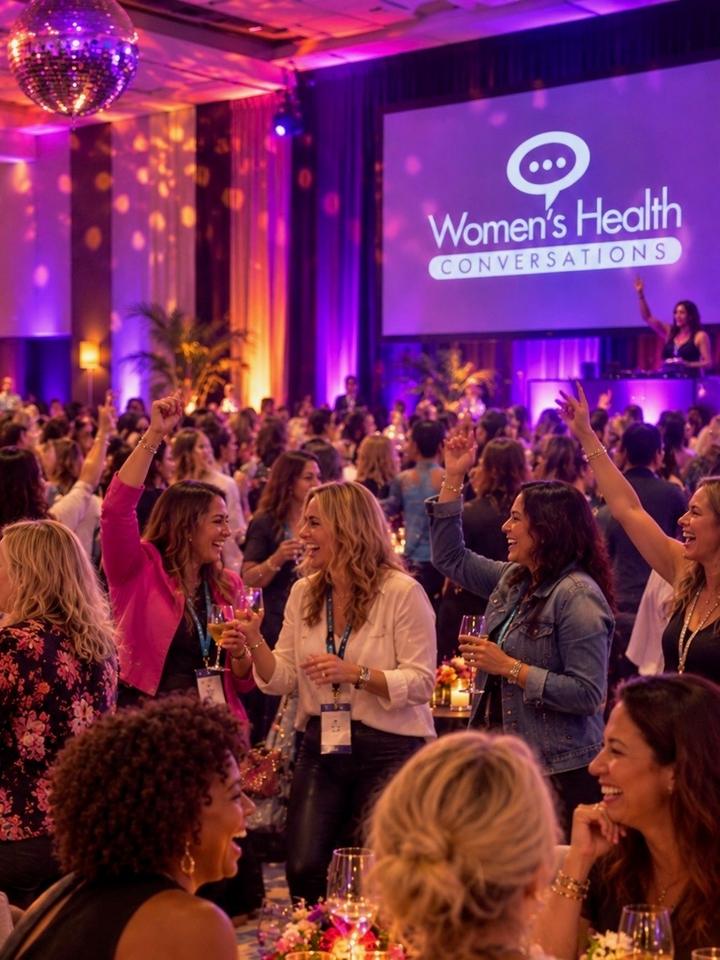 Women dancing and celebrating together on Saturday night